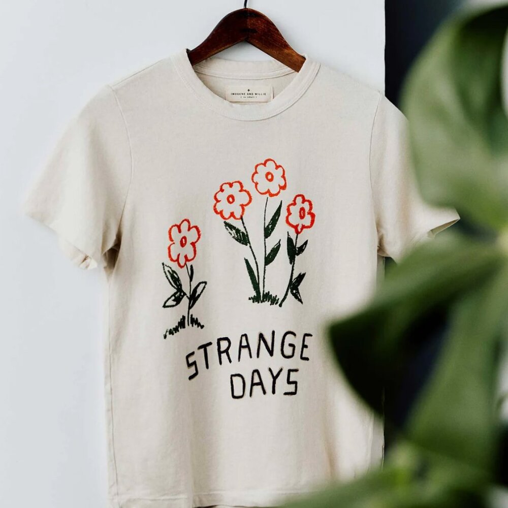 imogene + willie Cream Graphic Tee